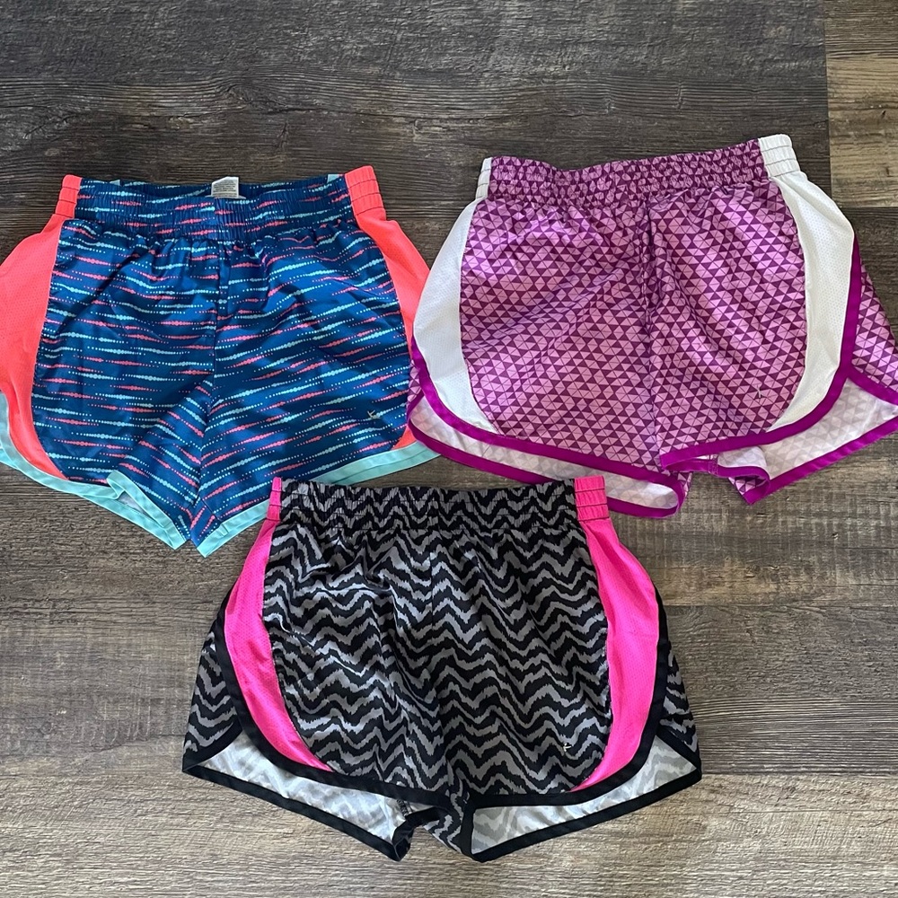 Girls 10-12 Exercise Shorts: Set of 3